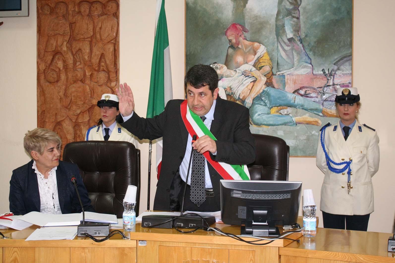 Il sindaco Succu in una foto d'archivio