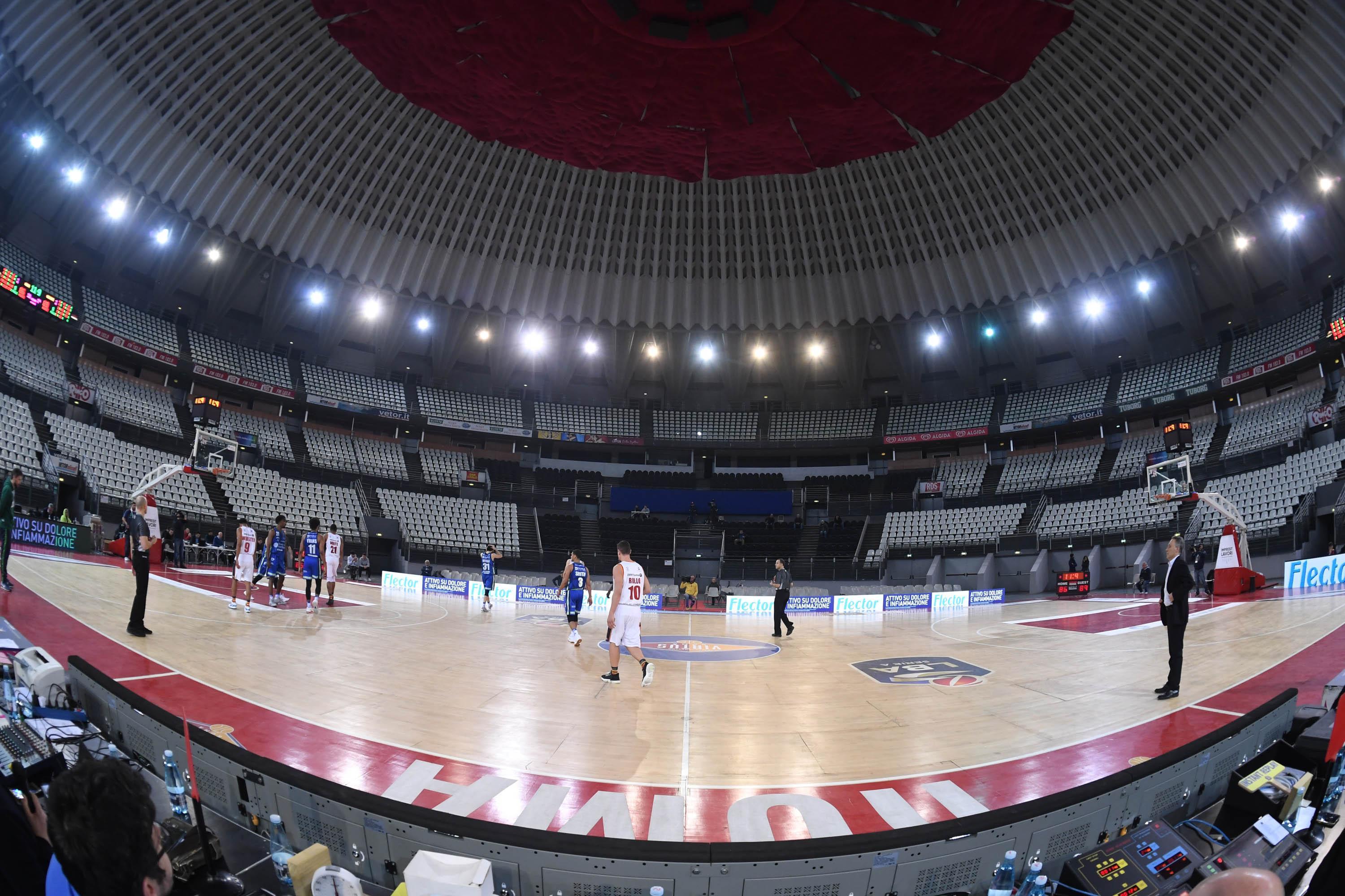 La partita Roma Sassari giocata senza pubblico