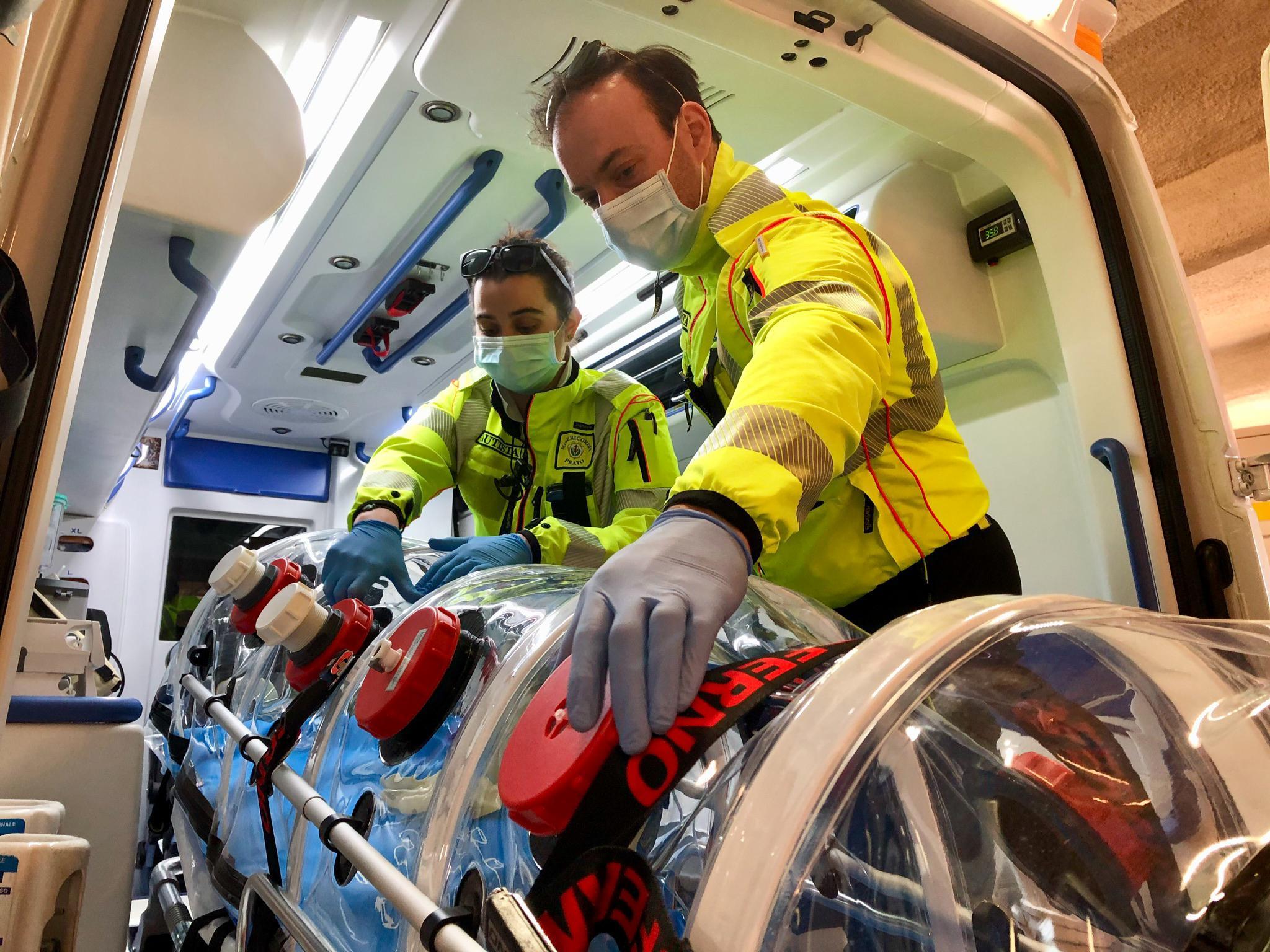 La nuova ambulanza della Misericordia di Prato