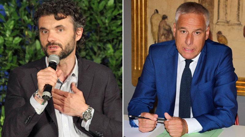 Il sindaco di Prato Matteo Biffoni e il sindaco di Viareggio Giorgio Del Ghingaro