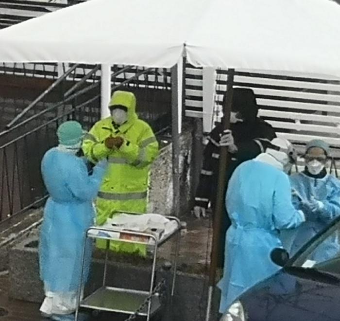 Cinquanta tamponi effettuati nel presidio mobile 