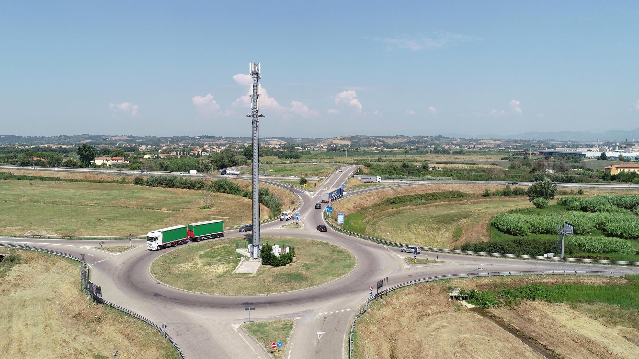 Lo svincolo di Empoli Ovest (foto Sestini)