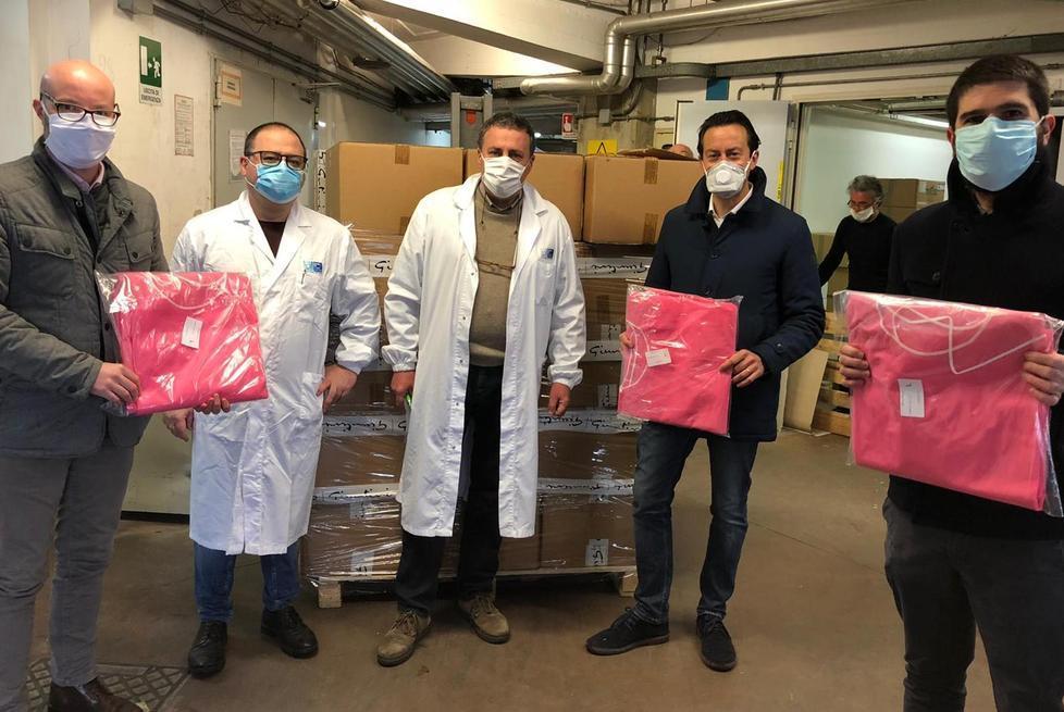 Mascherine, soldi e... cioccolata la Valdera fa il tifo per l’ospedale Lotti 