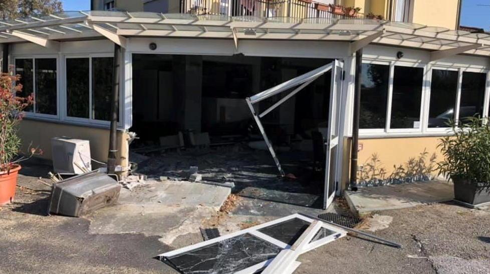 Il ristorante distrutto