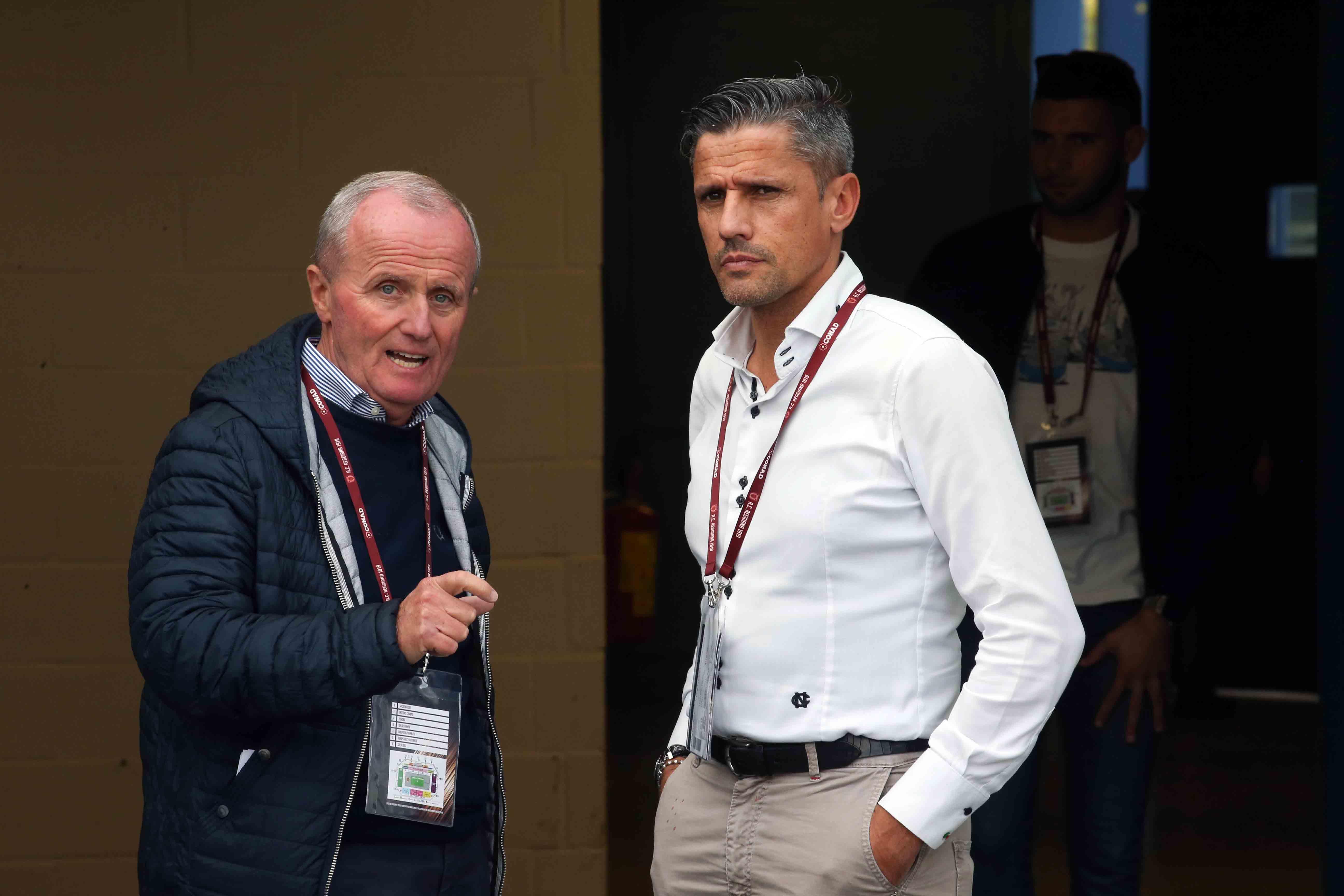 Luca Quintavalli (a destra) con il ds granata Doriano Tosi
