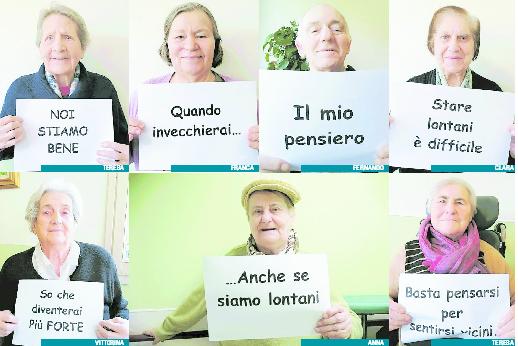 Carpi «Basta pensarsi per sentirsi vicini» Quei messaggi dalla casa di riposo