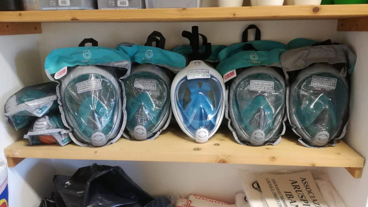 Le maschere di Decathlon modificate