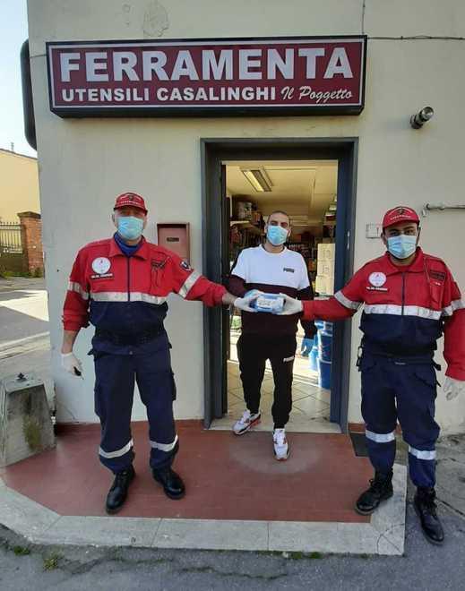 Distribuite agli esercenti 1.550 mascherine per darle ai clienti