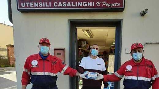 Distribuite agli esercenti 1.550 mascherine per darle ai clienti
