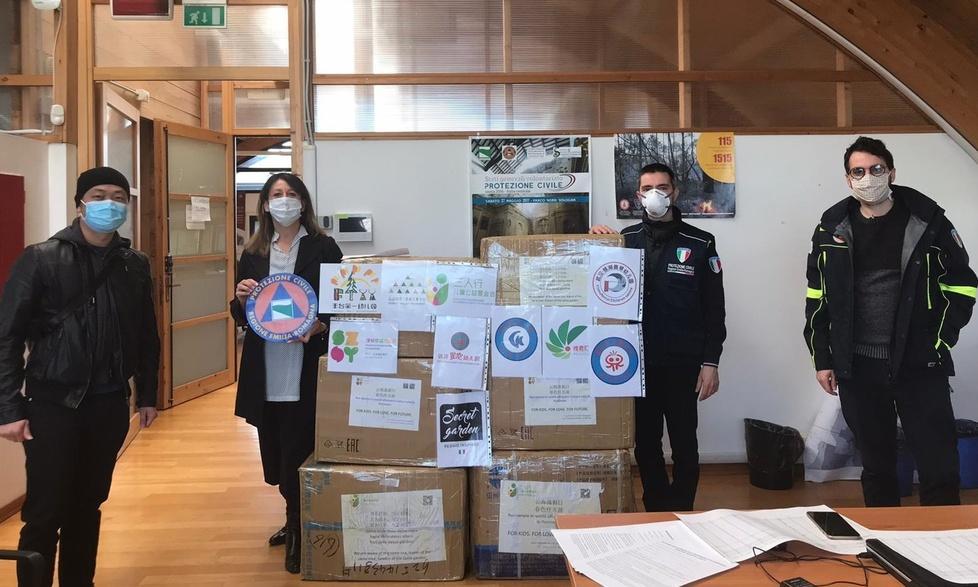 Ventimila mascherine per la Protezione civile 