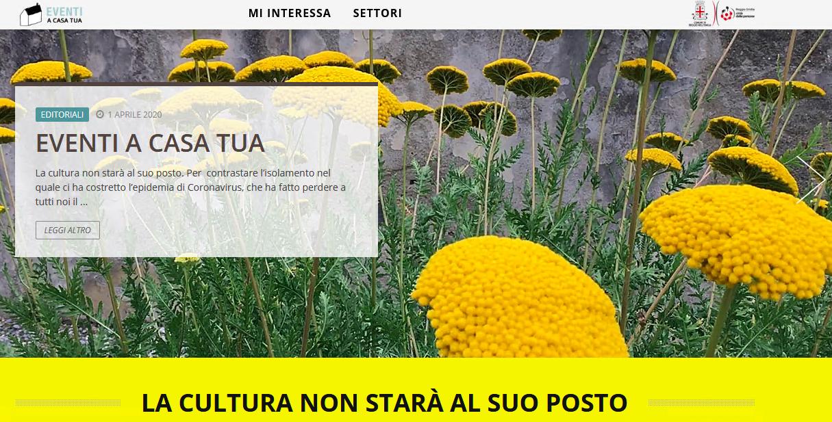 A Reggio Emilia nasce il portale "Eventi a casa tua"