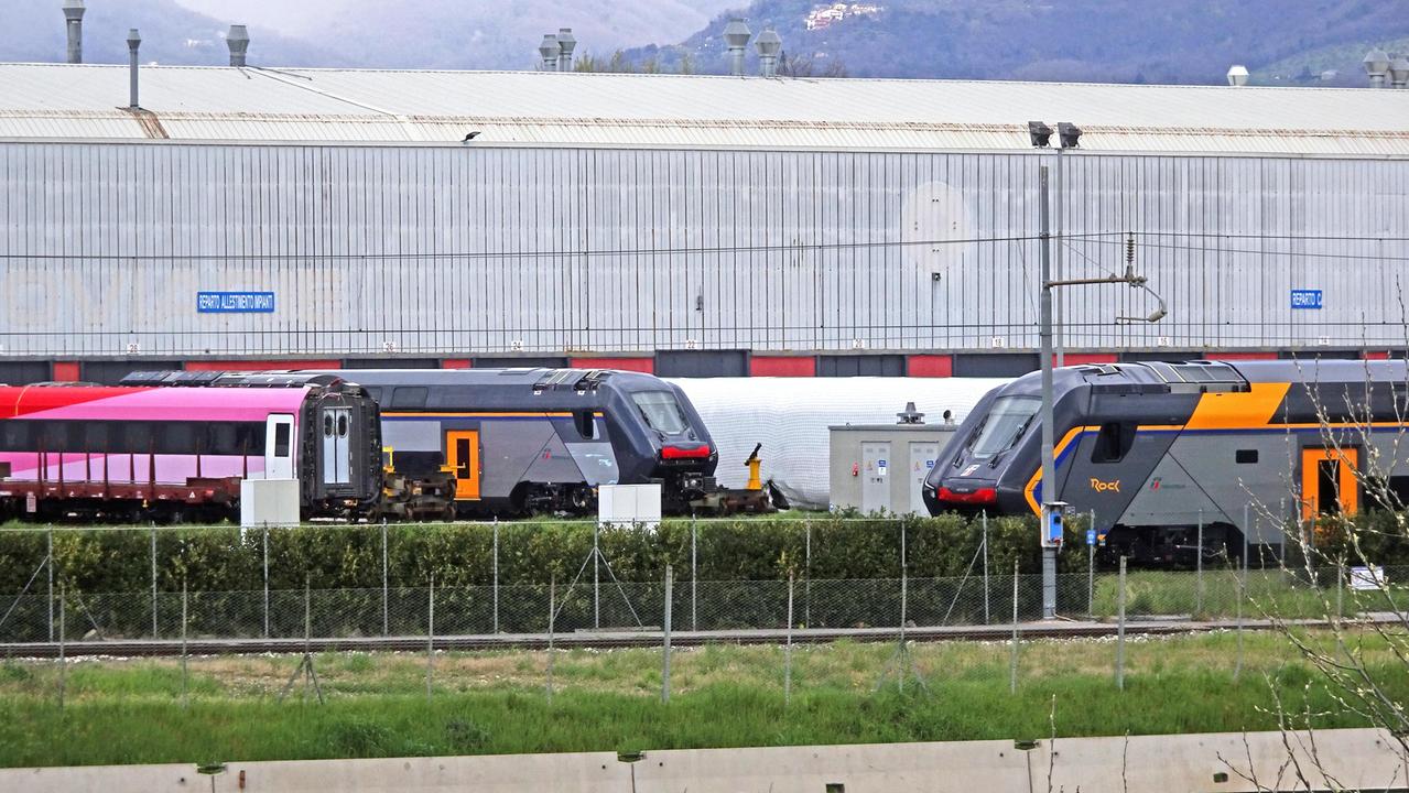 Lo stabilimento di Hitachi Rail a Pistoia (Foto Gori)