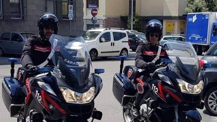 Carabinieri in moto della Compagnia di Cecina