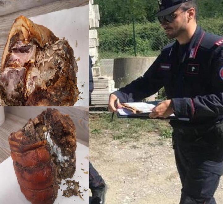 Porchetta con i vermi nel bancone frigorifero Scatta la denuncia