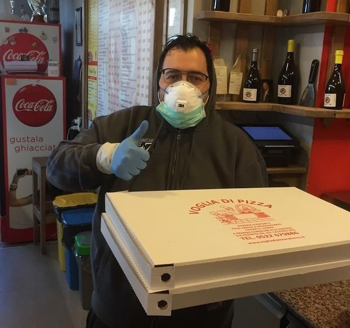 Consegna gratuita delle pizze le “mance” le dona all’Ausl