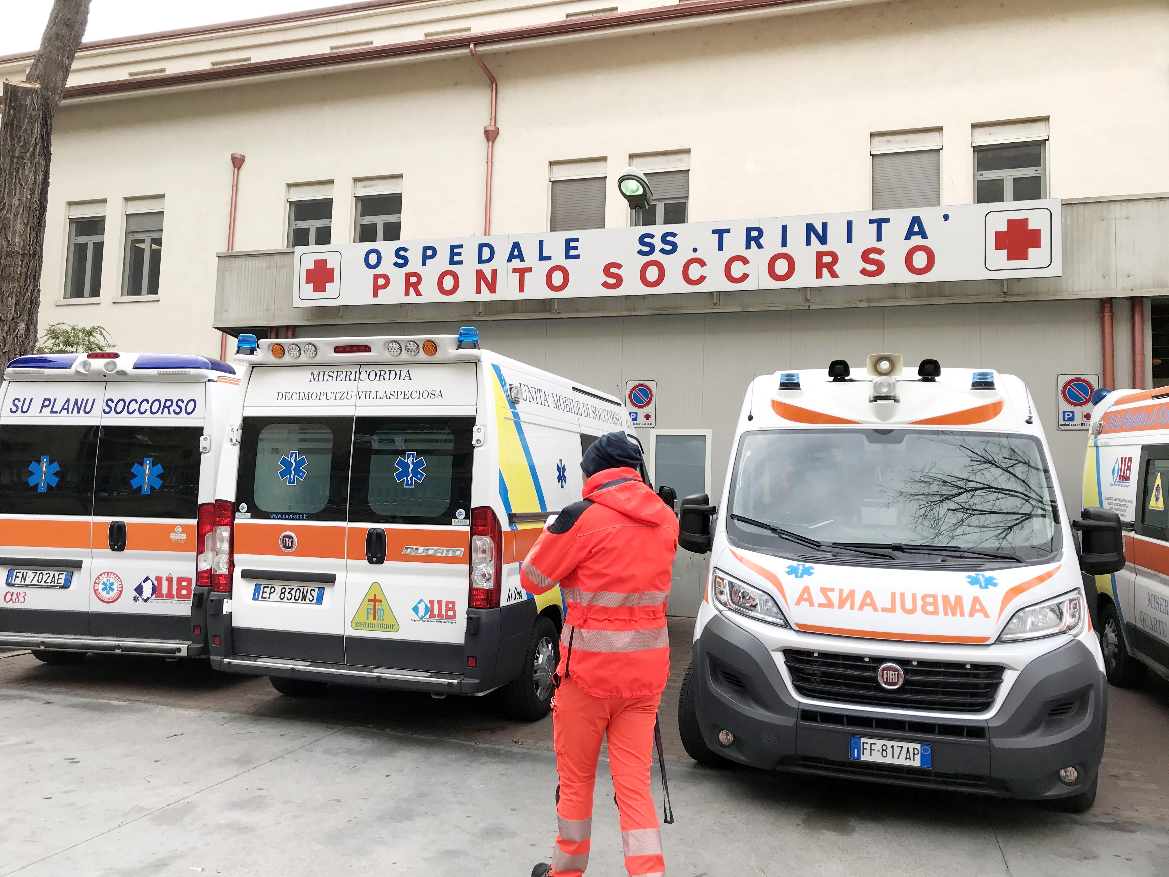 L'ospedale Covid Santissima Trinità di Cagliari