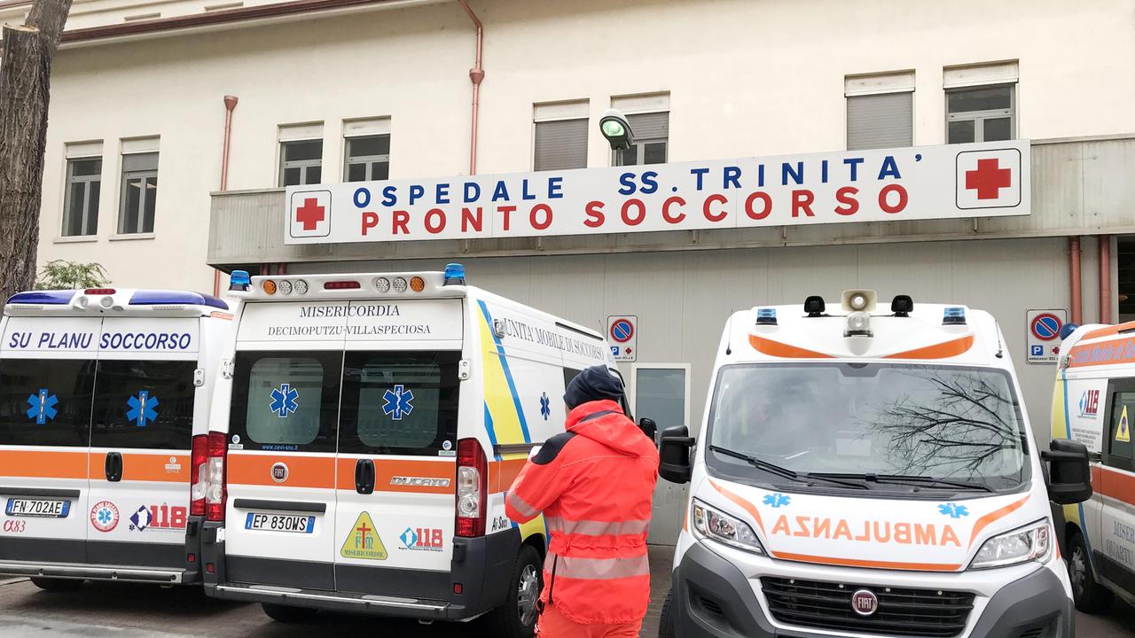 L'ospedale Covid Santissima Trinità di Cagliari