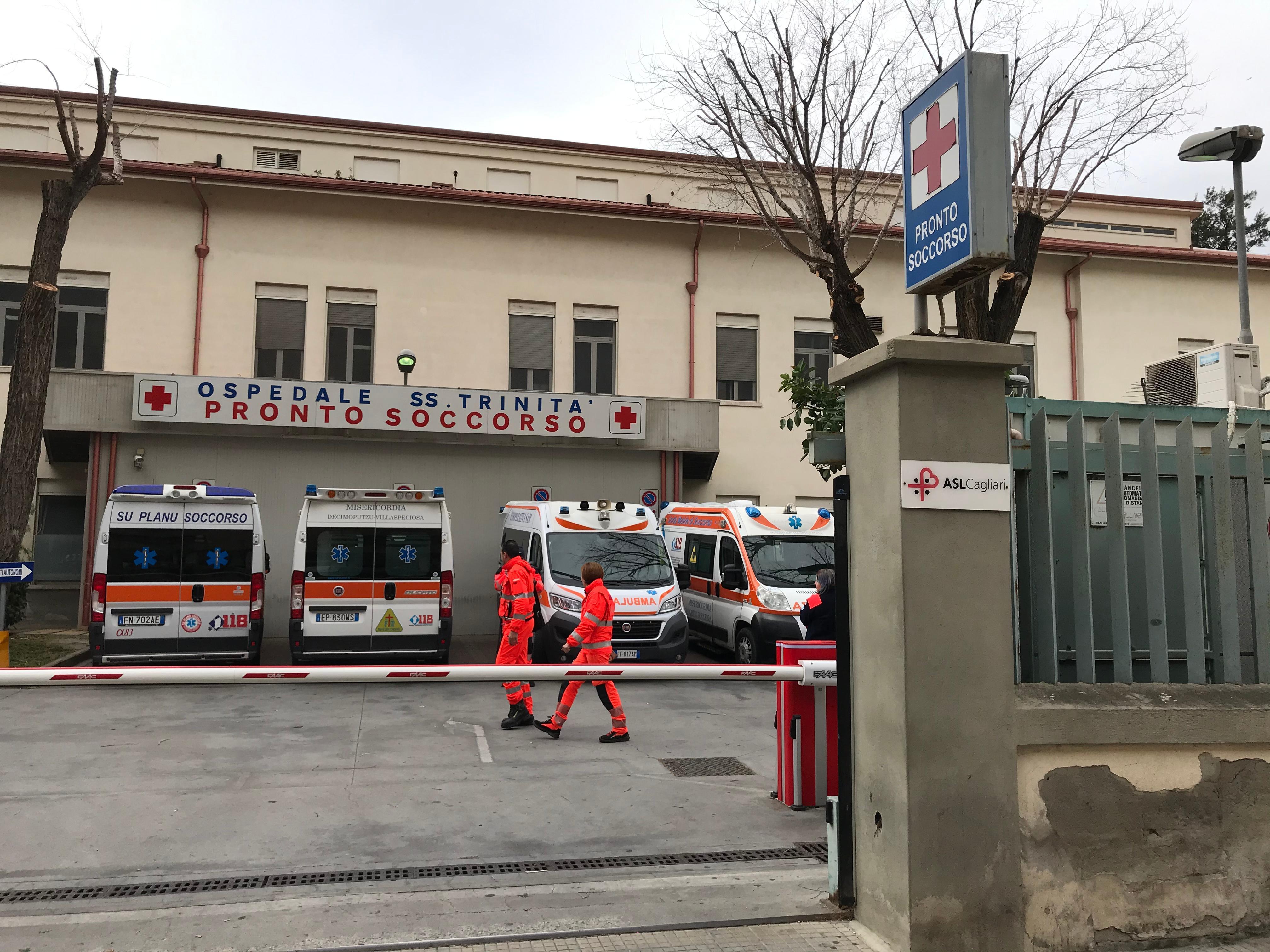 L'ospedale Covid Santissima Trinità di Cagliari