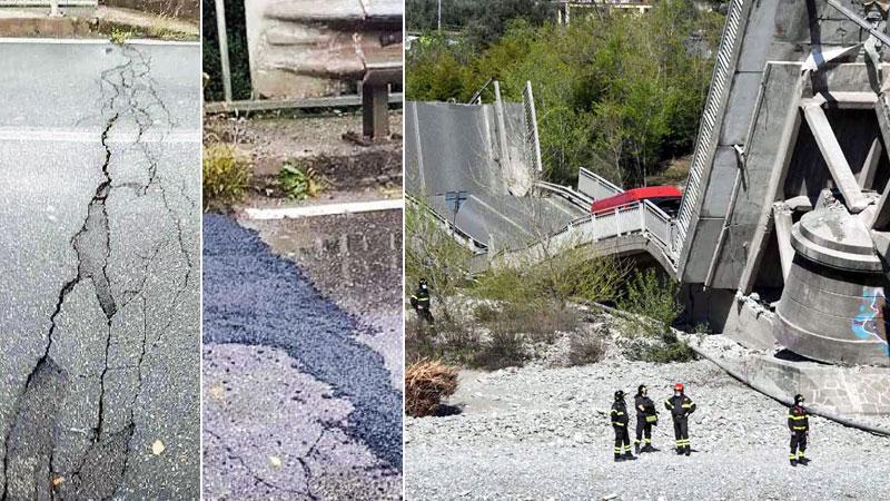 La crepa, la toppa e il ponte crollato