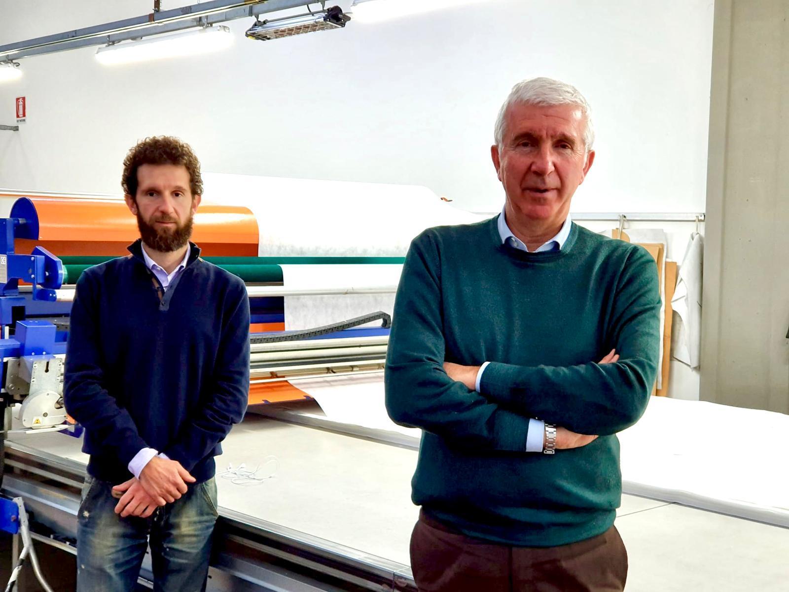 Alessio Ranaldo, presidente di Confindustria Toscana, con il padre Marco, presidente del Gruppo Pointex