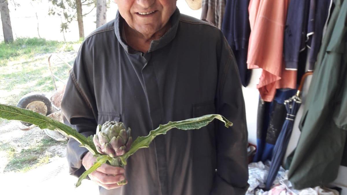 Dino Maroni titolare dell'omonima azienda di coltivazione dei carciofi empolesi