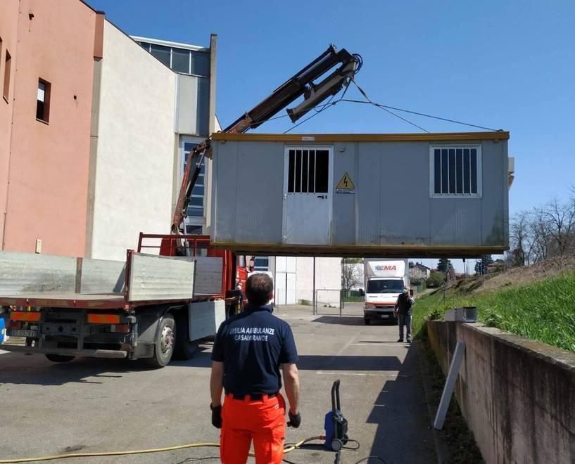 Il container donato all'associazione