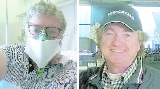 Due foto di Giovanni Beccari. Quella di sinistra è stata scattata durante il periodo trascorso all’ospedale di Cisanello