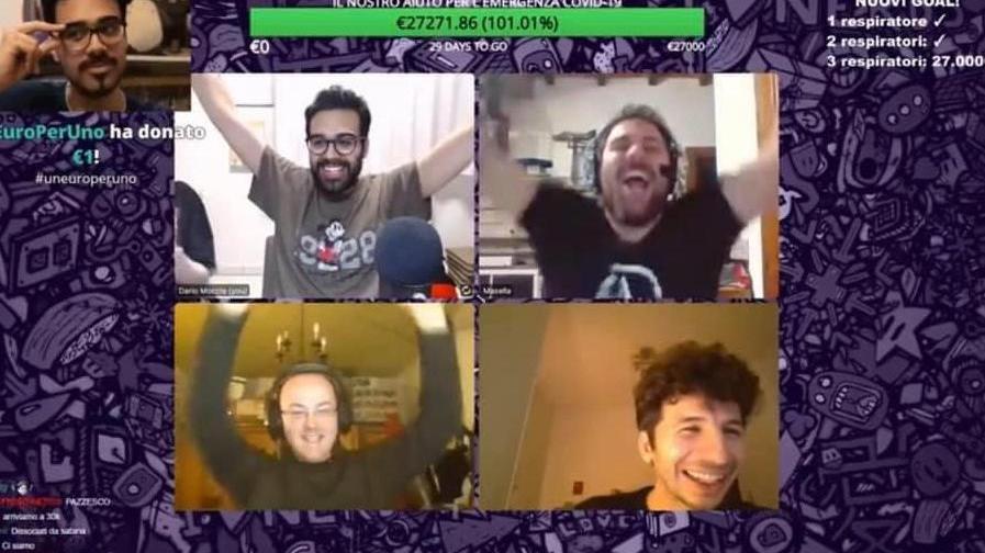 Con la maratona solidale di Moccia il popolo “nerd” in soccorso degli ospedali