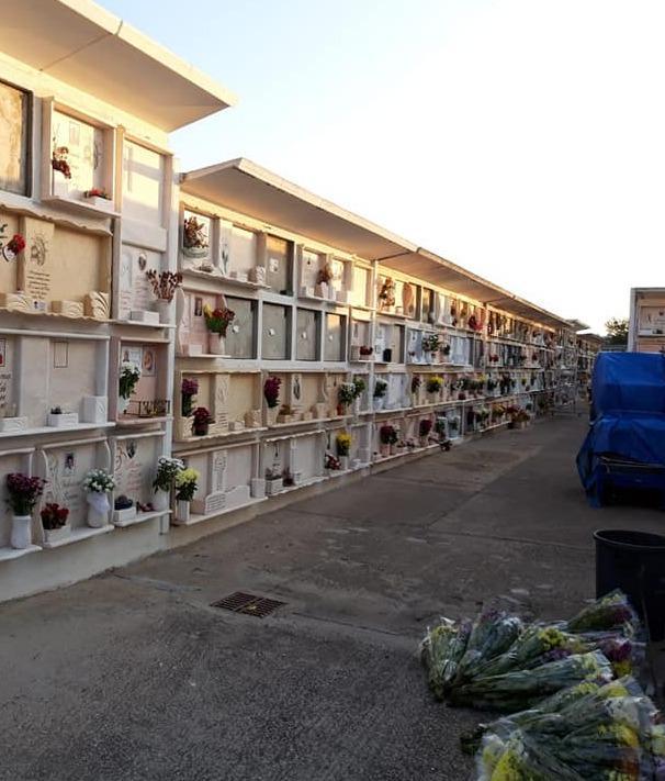 Un’azienda regala i fiori e colora le tombe lasciate sole