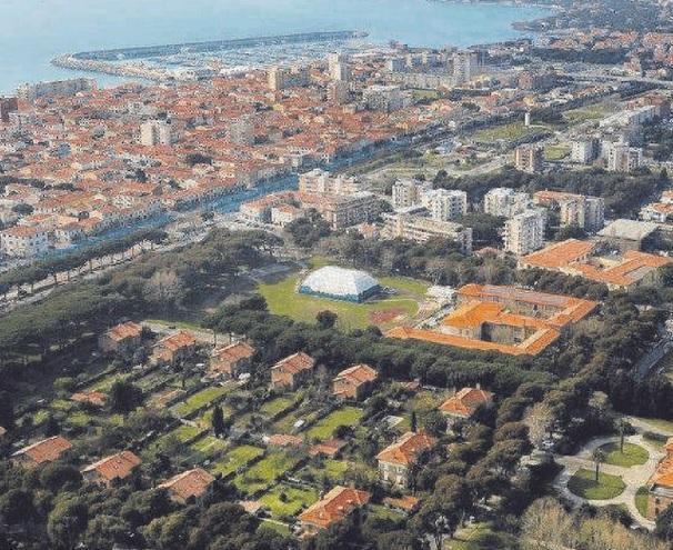 Una veduta di Rosignano Solvay