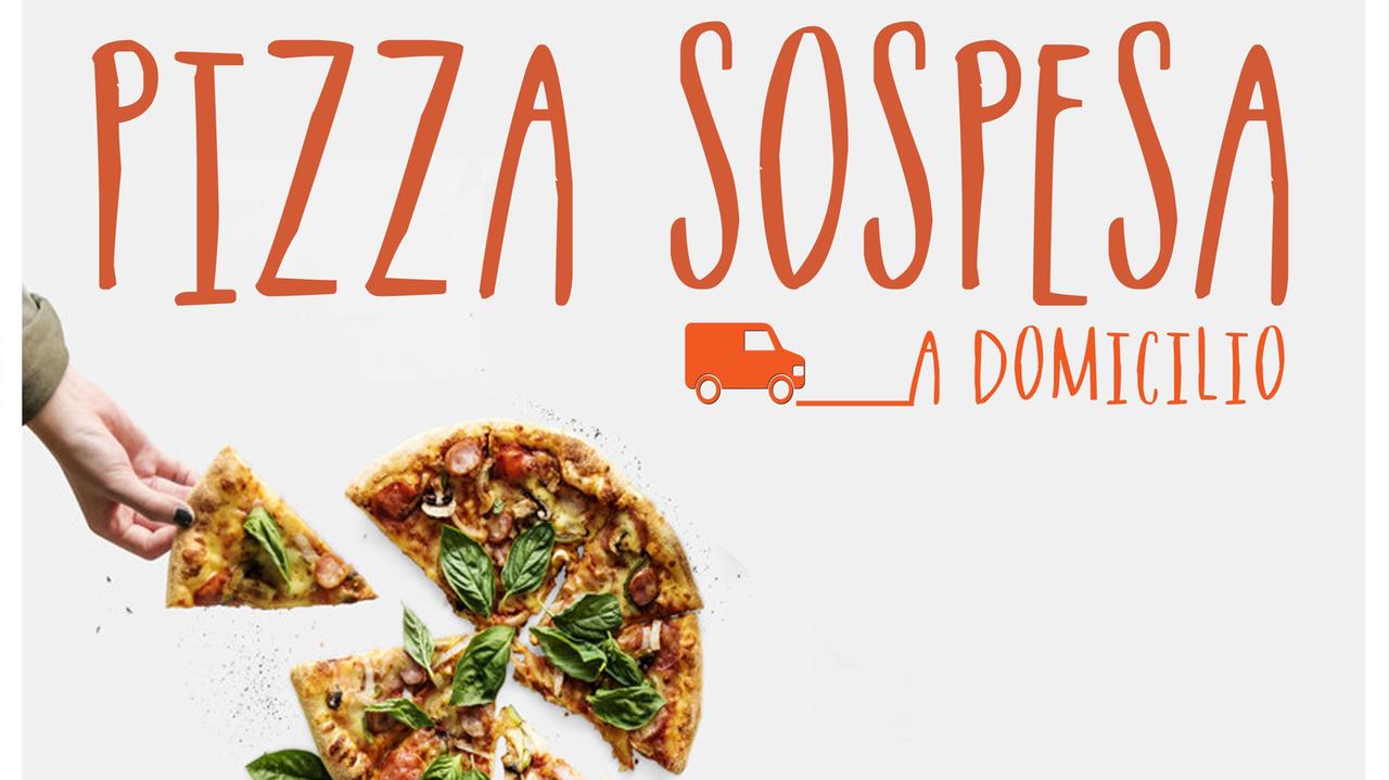 Il volantino che promuove la campagna "pizza sospesa"