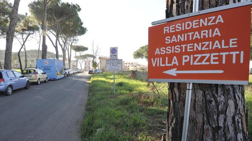 L'ingresso che porta alla residenza sanitaria assistenziale Villa Pizzetti