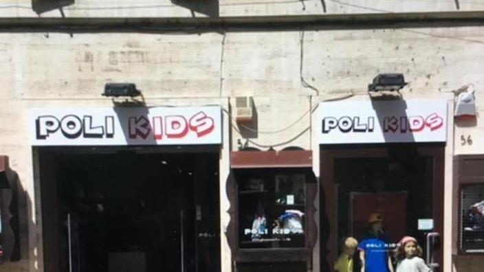 Il negozio Poli Kids in corso Carducci a Grosseto