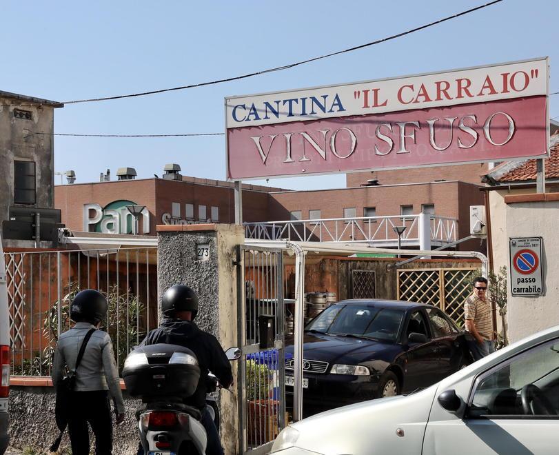 La cantina "Il Carraio" di via Mastacchi (foto Marzi)