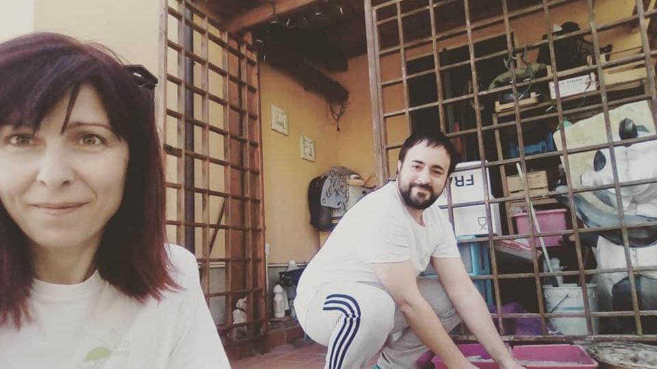 Edoardo Prestanti insieme alla compagna
