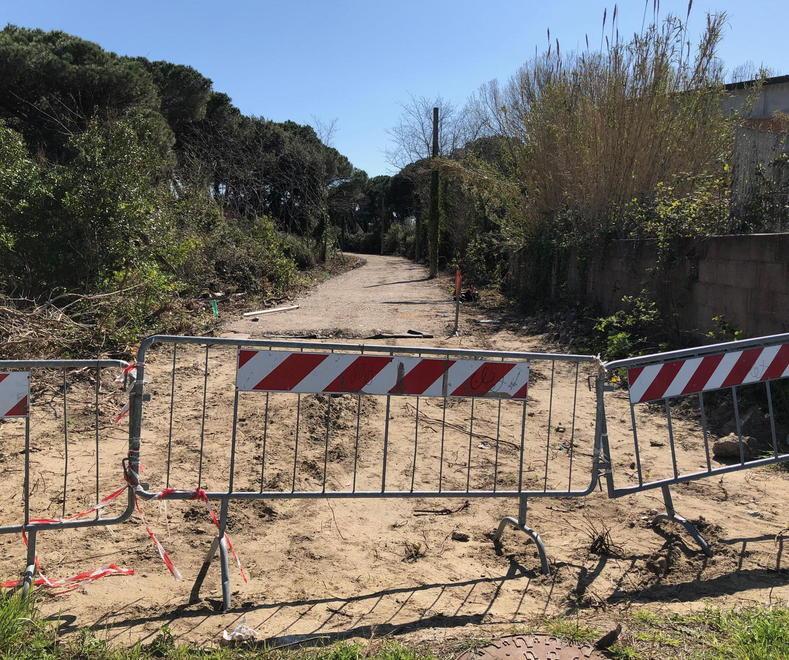 I cantieri che ripartono Ciclopista del Trammino, operai di nuovo al lavoro