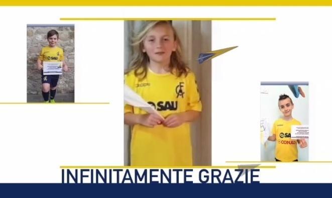 Medici ed infermieri ringraziano i baby canarini per gli auguri pasquali