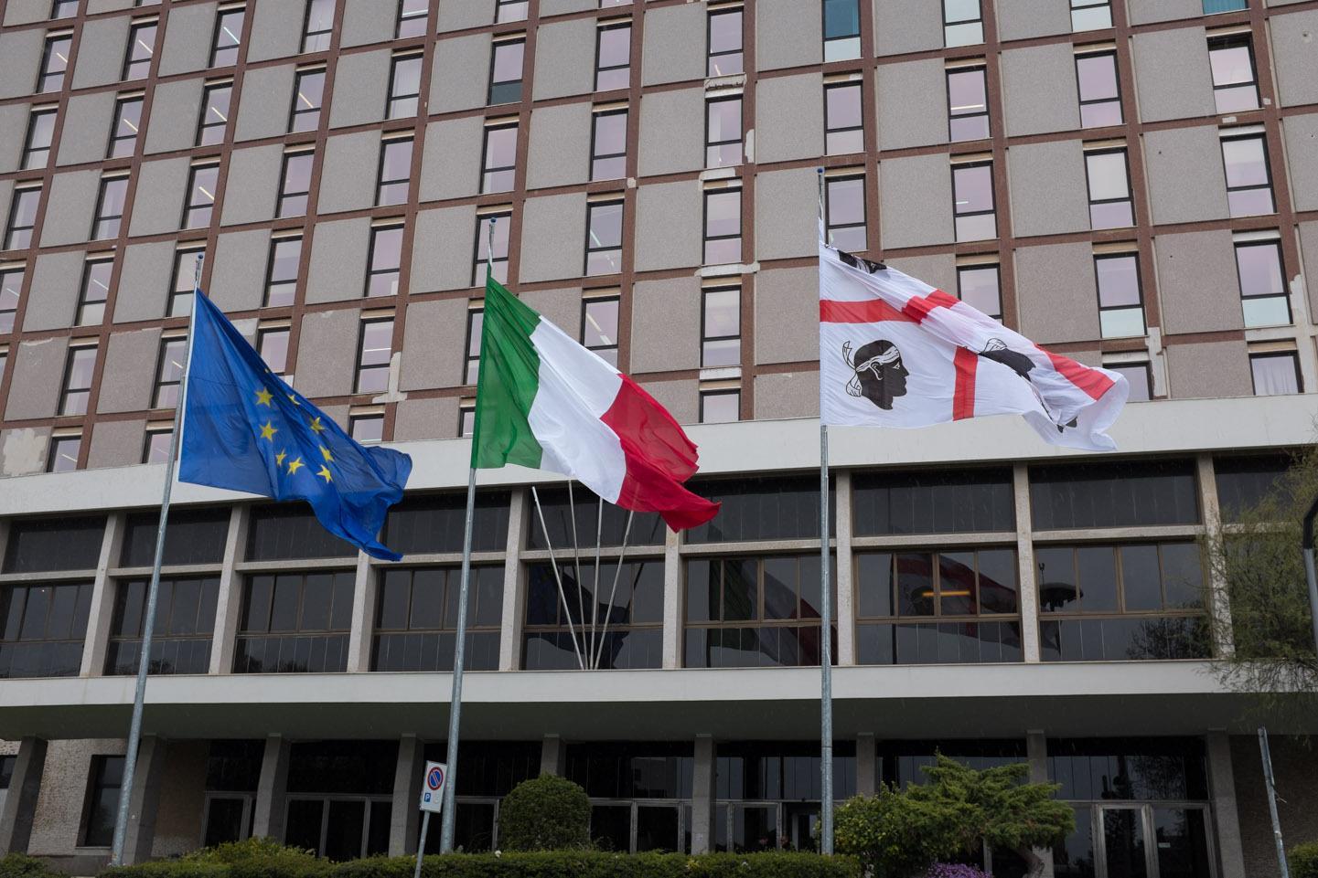 Il palazzo della giunta regionale a Cagliari in viale Trento