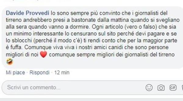 «I giornalisti del Tirreno vanno presi a bastonate». Ancora minacce: basta 