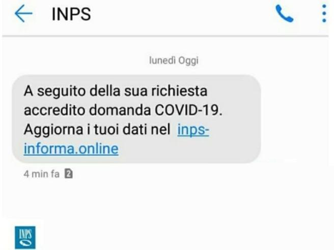 Coronavirus, bonus Inps: occhio all'imbroglio contenuto in un sms segnalato a Sassari
