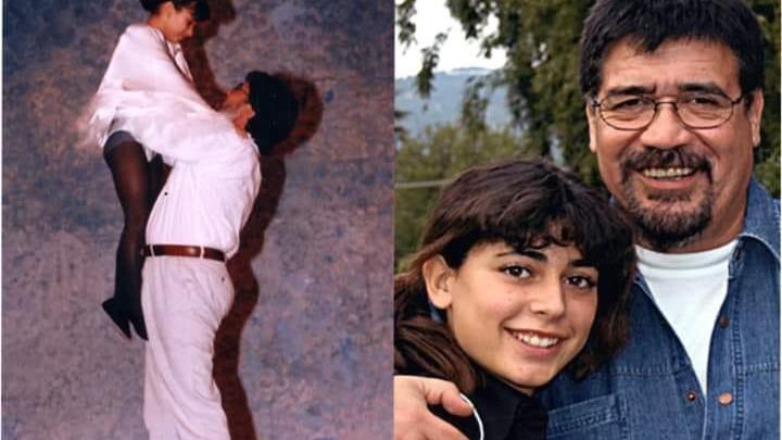 Marta con lo scrittore (foto dalla pagina Facebook di Marta Giovannelli)