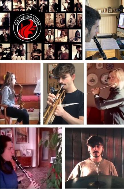 Musicisti della Valdera impegnati in concerto "home made"