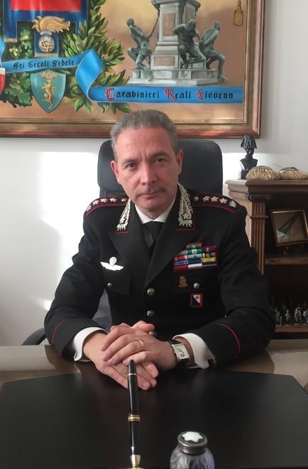 Il colonnello Massimiliano Sole, comandante provinciale dei carabinieri
