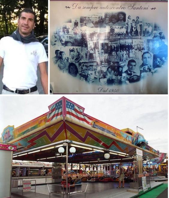 Vittorio Santoni, un collage di foto d’epoca dell’attività inaugurata nel 1950