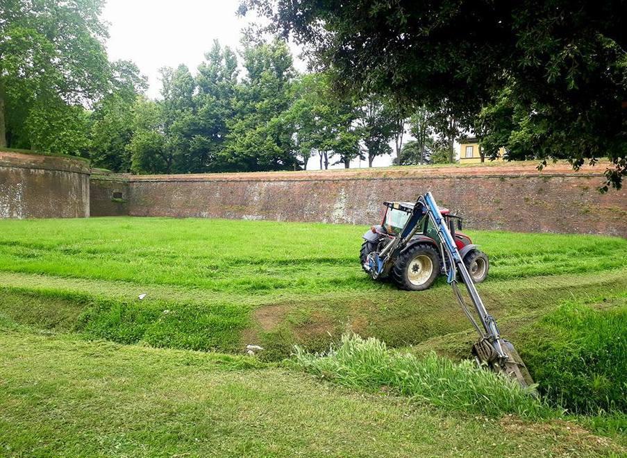 Da lunedì riparte il taglio dell’erba sulle Mura e sugli spalti 