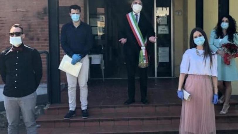 Fiori d’arancio anche a Castelfranco una prova generale per il sindaco