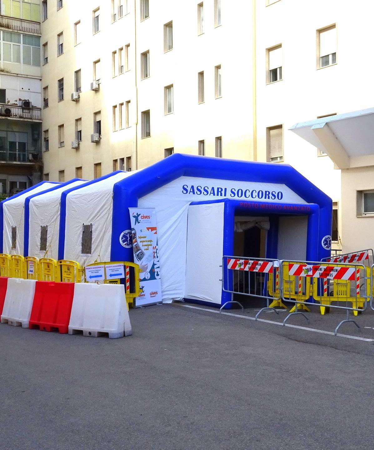 Il triage di “Sassari soccorso” all’ospedale 