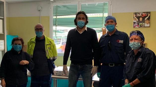 Al 118 arrivano pizze mondiali A portarle bomber Luca Toni