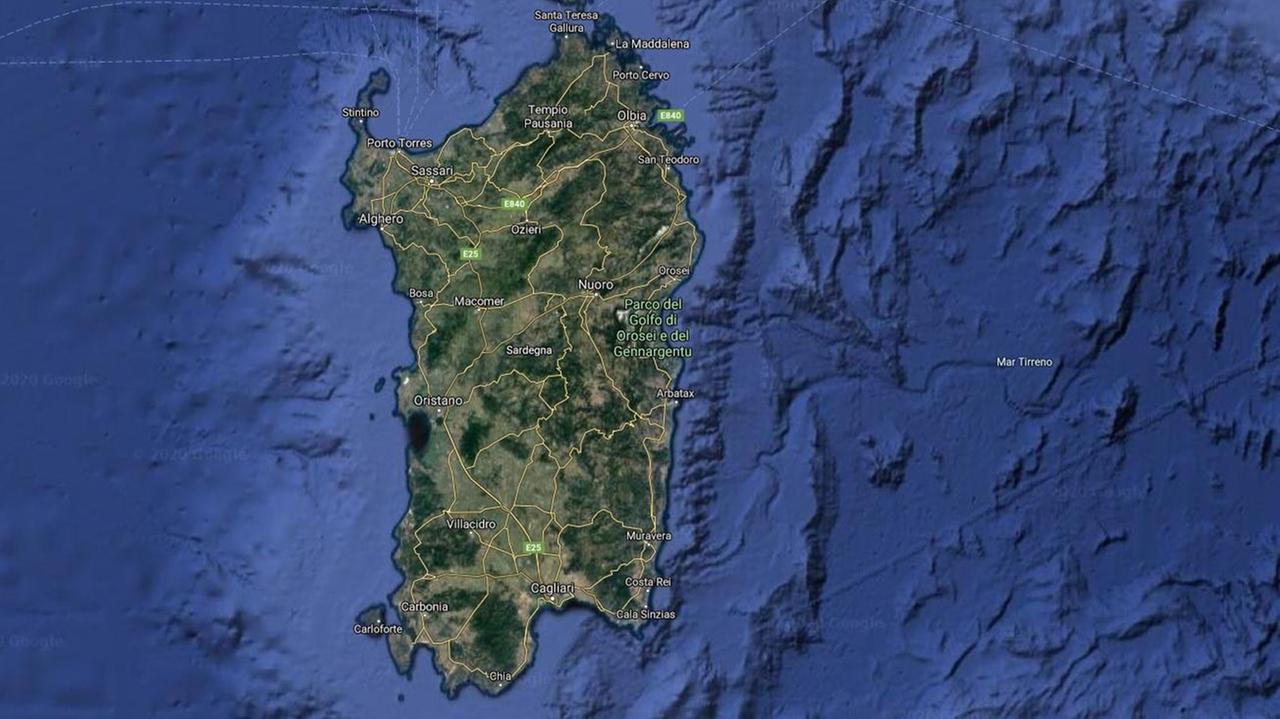 La Sardegna vista da Google Maps