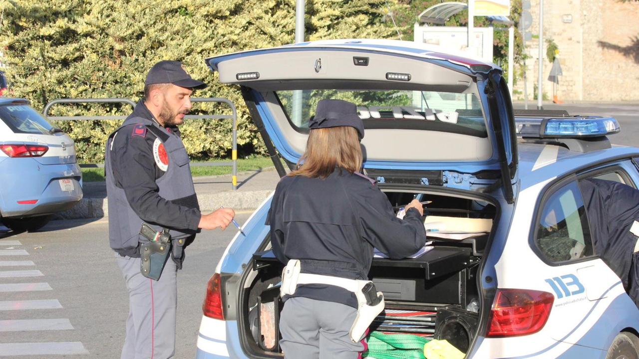 Controlli della polizia stradale (archivio)